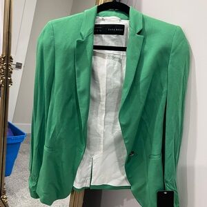 Green Zara Blazer